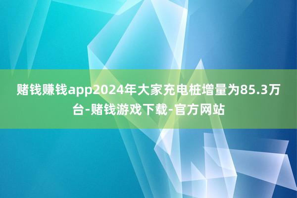 赌钱赚钱app2024年大家充电桩增量为85.3万台-赌钱游戏下载-官方网站